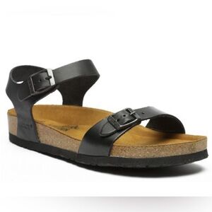 Naot Black Leather Sandals